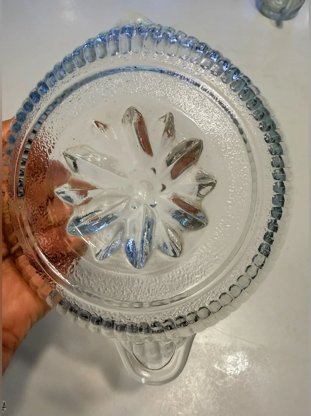 Vintage Clear Glass Juice reamer